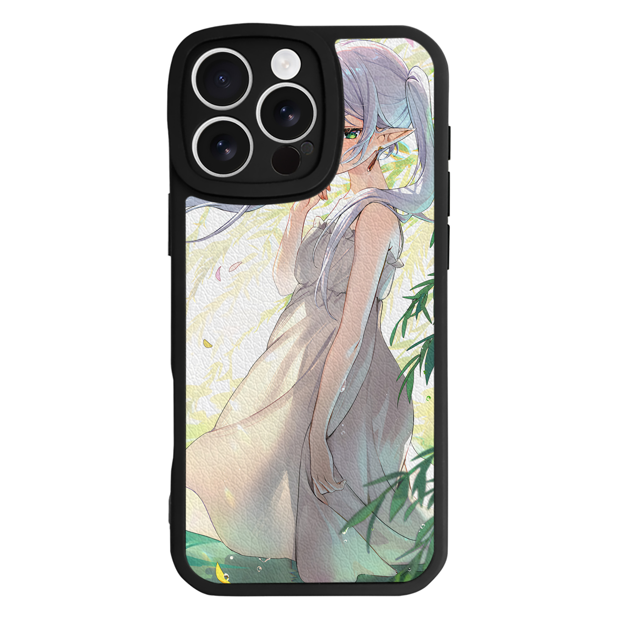 （画像用） 葬送のフリーレン Frieren 【iPhone 16シリーズ対応】シリコンスマホケース（レザー調） 材質：シリコン